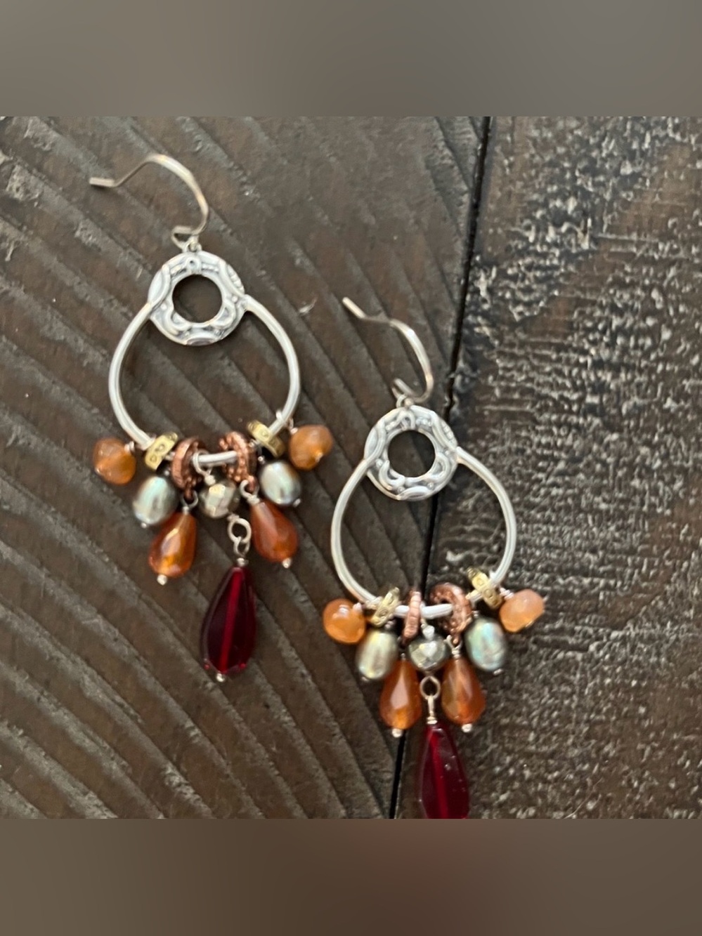 Silpada Sterling Silver Beaded Dangle Earring - W2420 (retired)